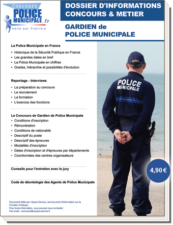 Dossier préparation concours gardien police municipale
